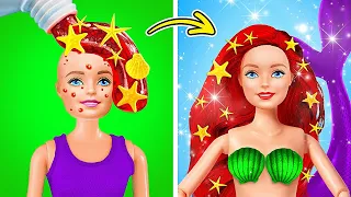 BARBIE se convierte en SIRENA - Sirena buena vs Sirena mala - Pobre vs Rica por Challenge Accepted