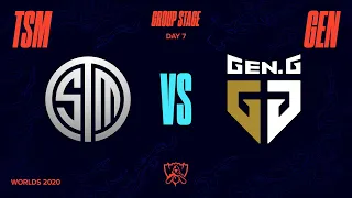 TSM vs GEN | Worlds Group Stage Day 7 | Team SoloMid vs Gen.G (2020)