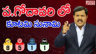 పశ్చిమ గోదావరిలో కూటమి సునామి : Mahaa Vamsi Analysis On West Godavari Public Mood In AP Elections