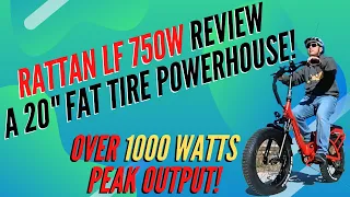 RATTAN LF 750 Full Review and Ride. A VERY Powerful & Affordable Step-thru 20" Fat Tire Ebike