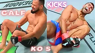 カーフキック KO集 100試合 Calf Kicks Knockouts