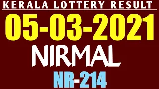 05/03/2021 NIRMAL NR-214 KERALA LOTTERY RESULT TODAY