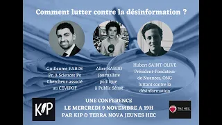 Comment lutter contre la désinformation ? Conférence KIP x Terra Nova Jeunes HEC