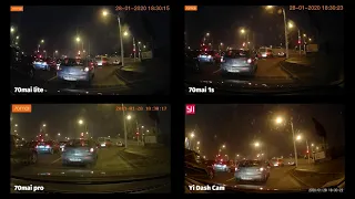 Сравнение регистраторов 70 mai Pro vs 70 mai Lite vs 70 mai 1s vs Yi Dash Cam