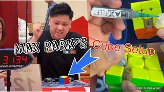 I tried Max Park's cube setup...