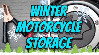 Storing Your Motorcycle For The Winter - Two Easy Steps