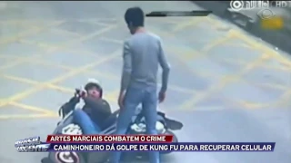 LUTADOR USA GOLPE DE KUNG FU PARA RECUPERAR CELULAR | BRASIL URGENTE