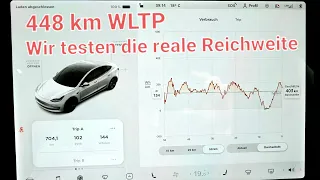 Wie weit kommt er wirklich? Tesla Model 3 SR+ Refresh 2021 Reichweiten Test auf der Autobahn E-Auto