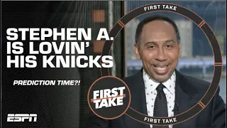 Stephen A. is ECSTATIC about the Knicks but is tempering his expectations 🍿 | First Take