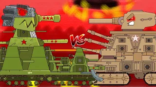 SOVIET KV-44 VS AMERICAN KV-44 - Cartoons about tanks