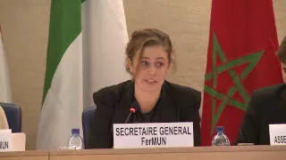 FerMUN 2014: Juliana Rademaker, Secretary-General, FerMUN 2014 @ Opening Ceremony