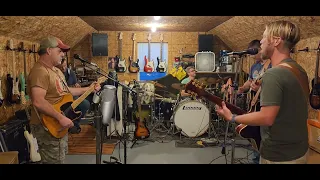 First Jam in over a year! "tumbling dice" A couple rough passes!  fender, gretsch, ludwig.