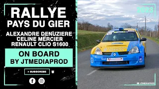 Rallye Pays du Gier 2023 - ES8 - Denuziere-Mercier - Renault Clio S1600 - On-Board