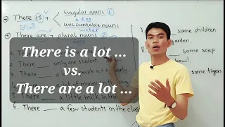 Learn English Grammar: There is vs. There are | Singular Nouns | Plural Nouns | Uncountable Nouns