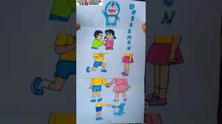 How to Draw Nobita from Doremon#Doremoncard#Drawing#Shorts#Nobita#Shizuka#Doremon#