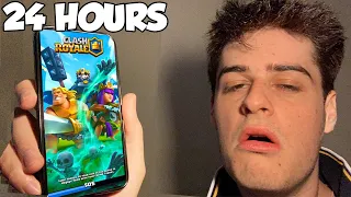 I Spent 24 Hours Playing Clash Royale FINAL TIME