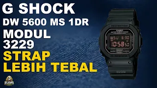 GSHOCK DW 5600 MS 1DR : JAM GSHOCK MODUL 3229 STRAP LEBIH TEBAL TERBARU (2022)