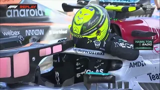 Lewis Hamilton Struggling With His Back And Post Race Radio | Azerbaijan GP - 2022 F1