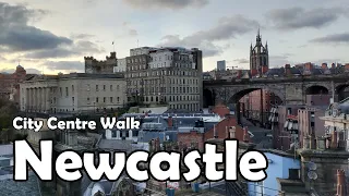 Newcastle upon Tyne City Centre Walk【4K】| Let's Walk 2021