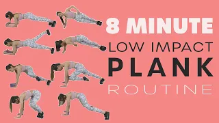 8 MINUTE PLANK WORKOUT | Low Impact | Great for Beginners | No Equipment