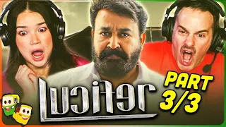LUCIFER Movie Reaction Part (3/3)! | Mohanlal | Vivek Oberoi | Manju Warrier | Prithviraj Sukumaran