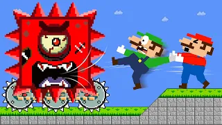 RUN NOW! MEGA Zombie Numberblocks is Coming😈Can Mario and Luigi Escape? | Game Animation