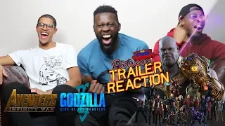 Avengers Infinity War trailer godzilla king of the monsters reaction