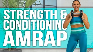 Full Body Strong and Sweaty AMRAP Workout! | Breakthrough - Day 6