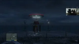 [GTA V] Grand Theft Auto 5 : Flying UFO Alien Ship Easter Egg