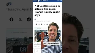 7 of California’s top 10 safest cities are in Orange County.
