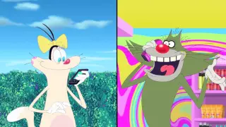 Oggy and the Cockroaches   Oggy Splits Hairs S4E43 Full Episode in HD 1280x720