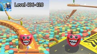 Action Balls Speedrun Gameplay | Level 406-420 (iOS, Android Gameplay)