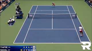 CRAZY POINT - Nadal vs Tiafoe - 2022 US Open #shorts