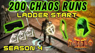 D2R Loot Highlights Season 4 - 200 Chaos Runs