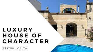 Curbsy Property Tour Malta | Zejtun House of Character with Pool for Sale