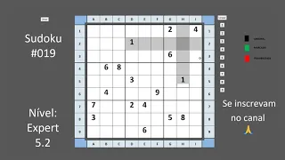 Resolvendo Sudoku #019 Nível Expert