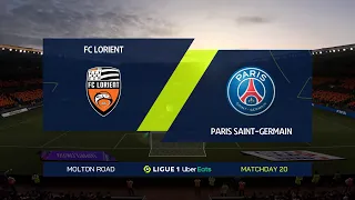 FIFA 21 | FC Lorient vs Paris SG - France Ligue 1 | 31/01/2021 | 1080p 60FPS