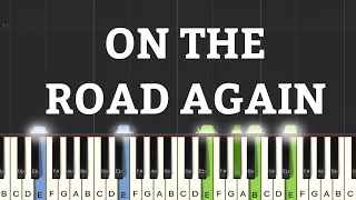 Willie Nelson - On The Road Again Piano Tutorial | Medium