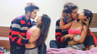 simran के साथ सुहागरात | se*x prank on bhabhi | Massage prank | Kissing 💋 prank on Hot 🔥 girl