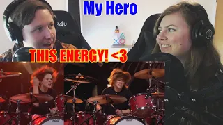 Couple First Reaction To - Foo Fighters ft. Shane Hawkins: My Hero [Live]