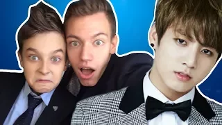 МОЯ РЕАКЦИЯ С БРАТОМ НА K-POP, BTS, DNA !! "Russian REACTION"