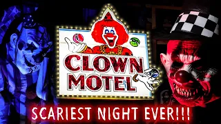 Terrorized by CLOWN at HAUNTED Clown Motel | SCARIEST 48 Hours of my Life!