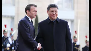 President Xi Jinping attends welcome ceremony in Paris| CCTV English