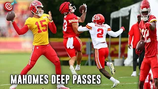 Patrick Mahomes 'SHOWING OFF' Deep Pass Accuracy 🎯🔥 Chiefs Training Camp Highlights