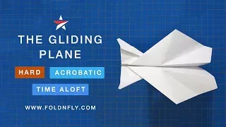 ✈ Wind-Proof Paper Airplane Design - The Gliding Plane - Fold 'N Fly