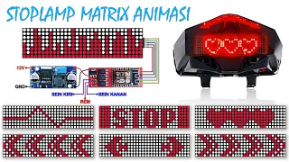 Membuat Sendiri Stop Lamp Motor Dot Matrix Wifi - Tail Lamp Dot Matrix Max7219 Wifi ESP8266