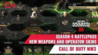 COD Season 4 Battlepass - Operator skins and New Weapons