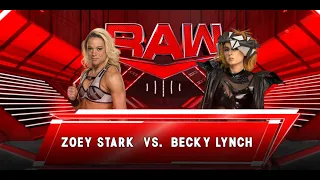 Becky Lynch vs. Zoey Stark: Raw July 10, 2023 WWE 2K23 4K Ultra Settings