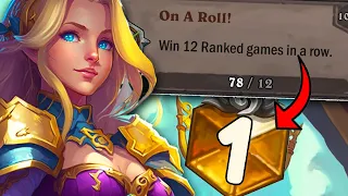 I won 78 games of Hearthstone IN A ROW