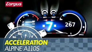 (2021) Alpine A110S : ACCELERATION & TOP SPEED !